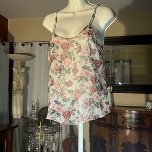 Love Culture Floral Tank🌹🌷100% polyester